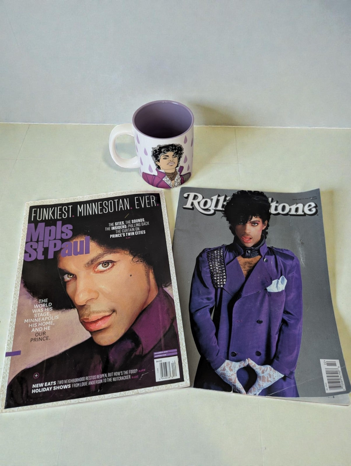 Prince Collection (2) Magazines, Mug