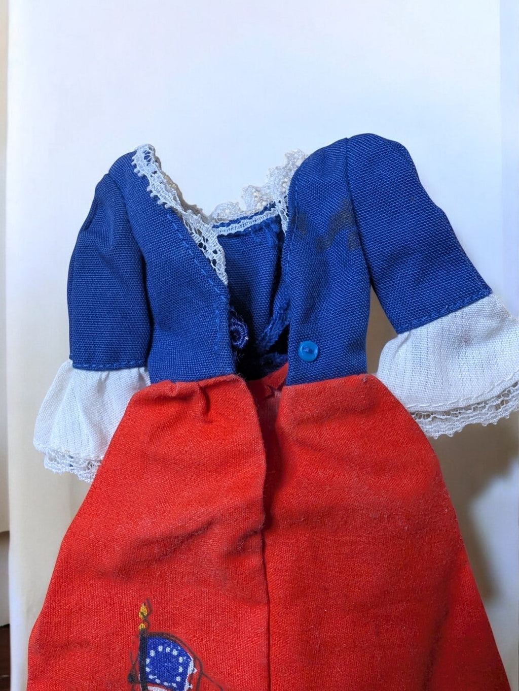 Vintage Barbie Outfit #9158 Red, White & Blue Dress (1976)