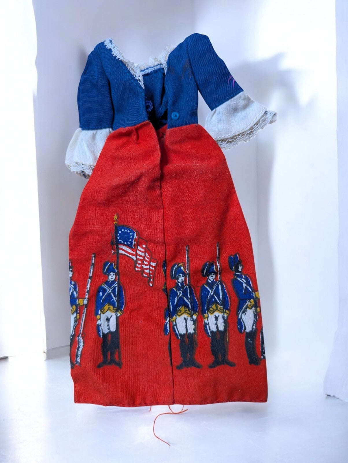 Vintage Barbie Outfit #9158 Red, White & Blue Dress (1976)