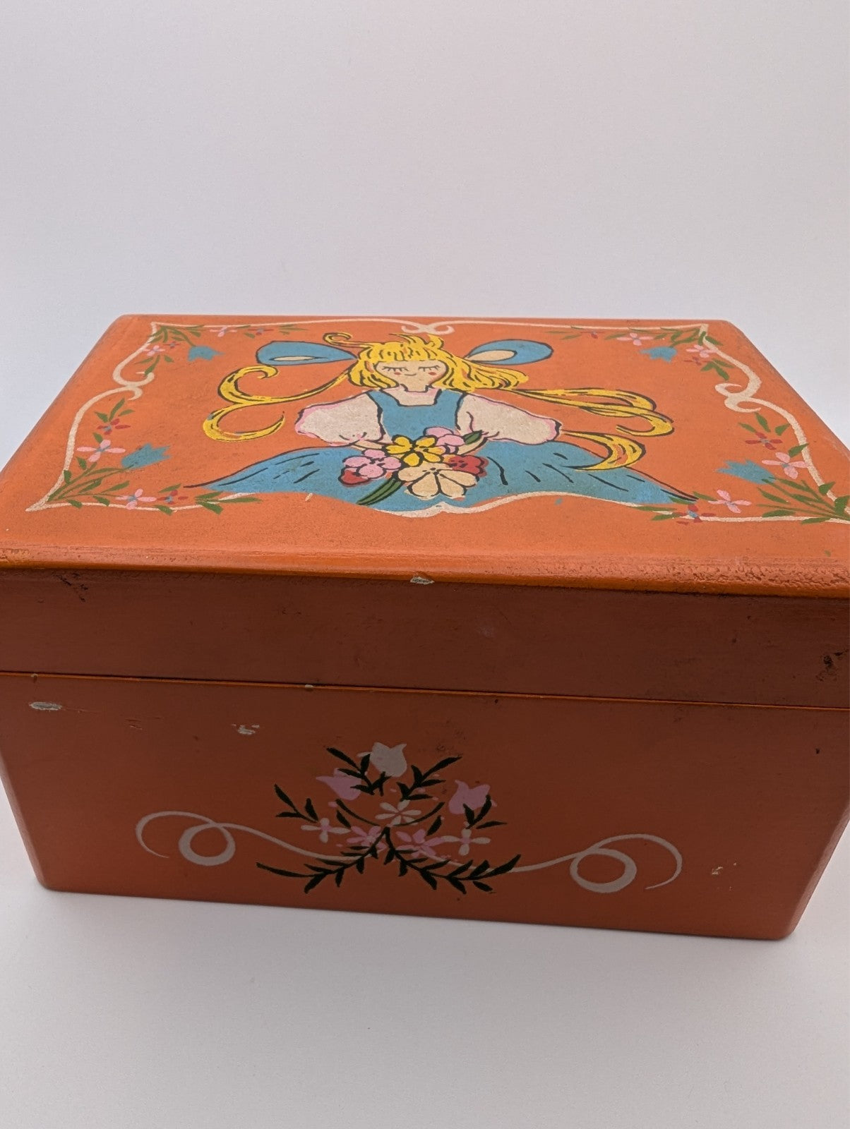 Vintage Japanese Ballerina Music Box, Works, With Extra Ballerina 6"x4"x3.5"