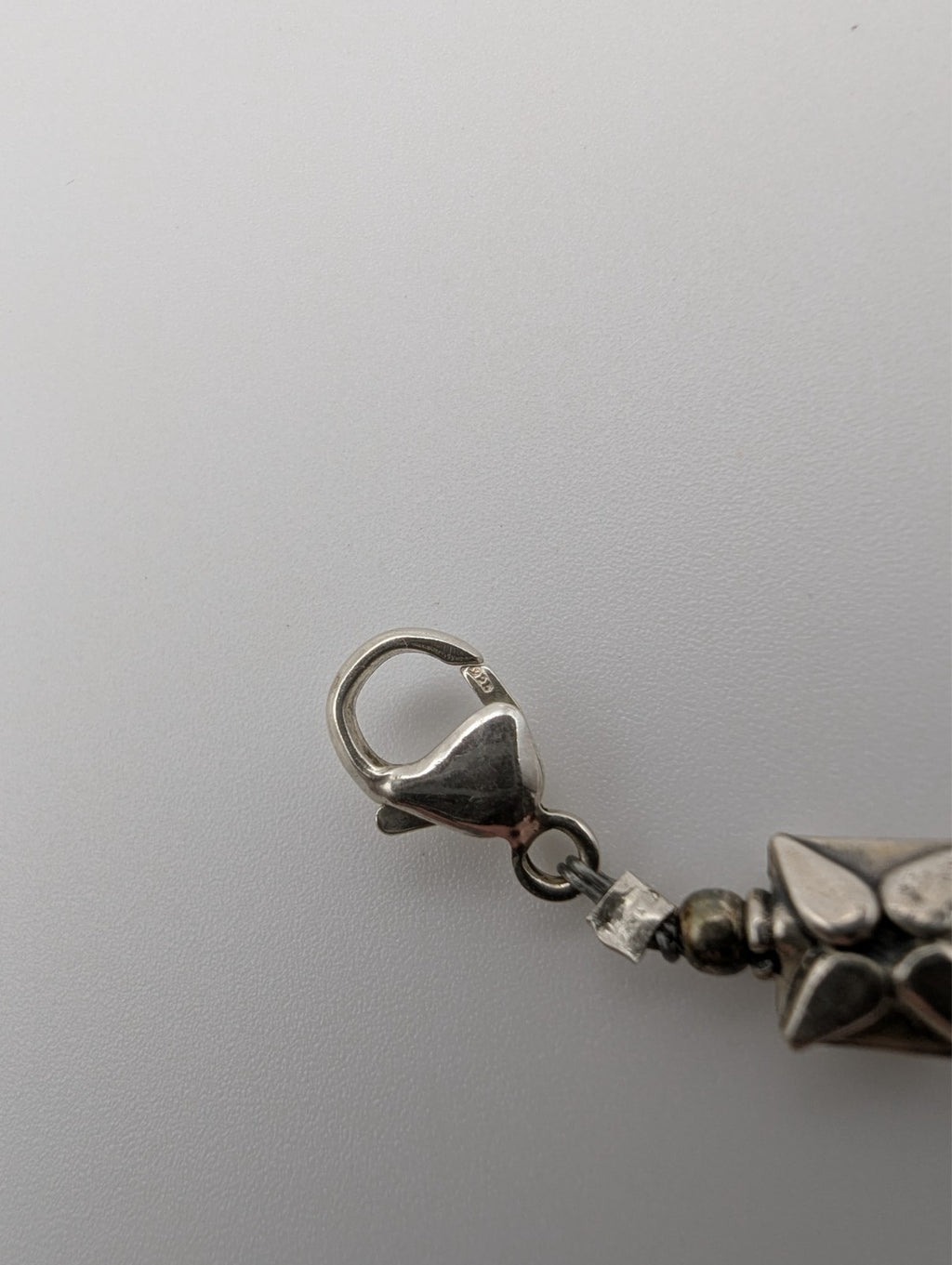 8" Rose Quartz Link Bracelet with 925 Clasp