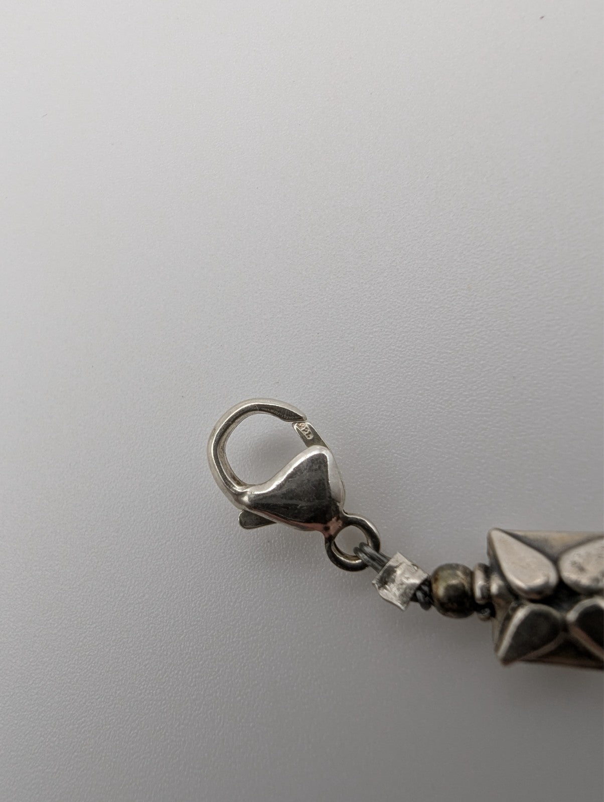 8" Rose Quartz Link Bracelet with 925 Clasp