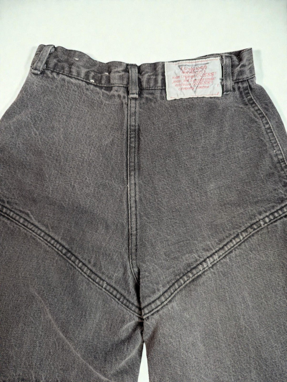 Y2K Guess Denim Women's Cargo Jeans Utility Pockets Grey, Size 2