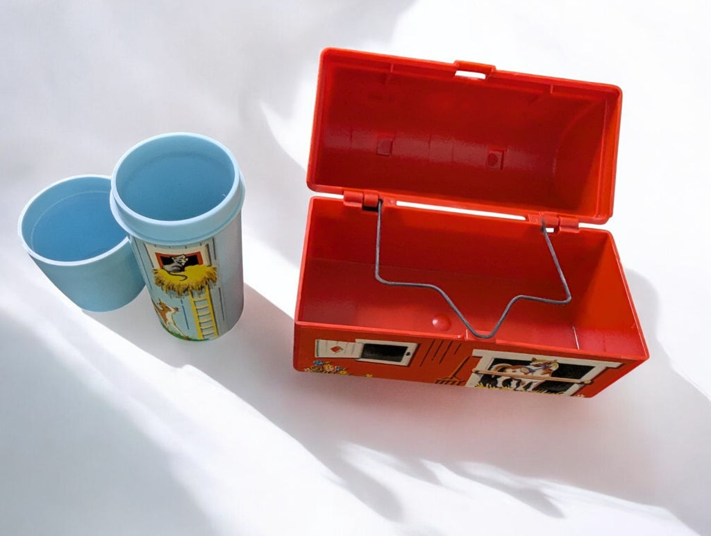 Vintage 1960s Fisher Price Toy Lot of 3- Jalopy, Lunch Box, Two Tune TV