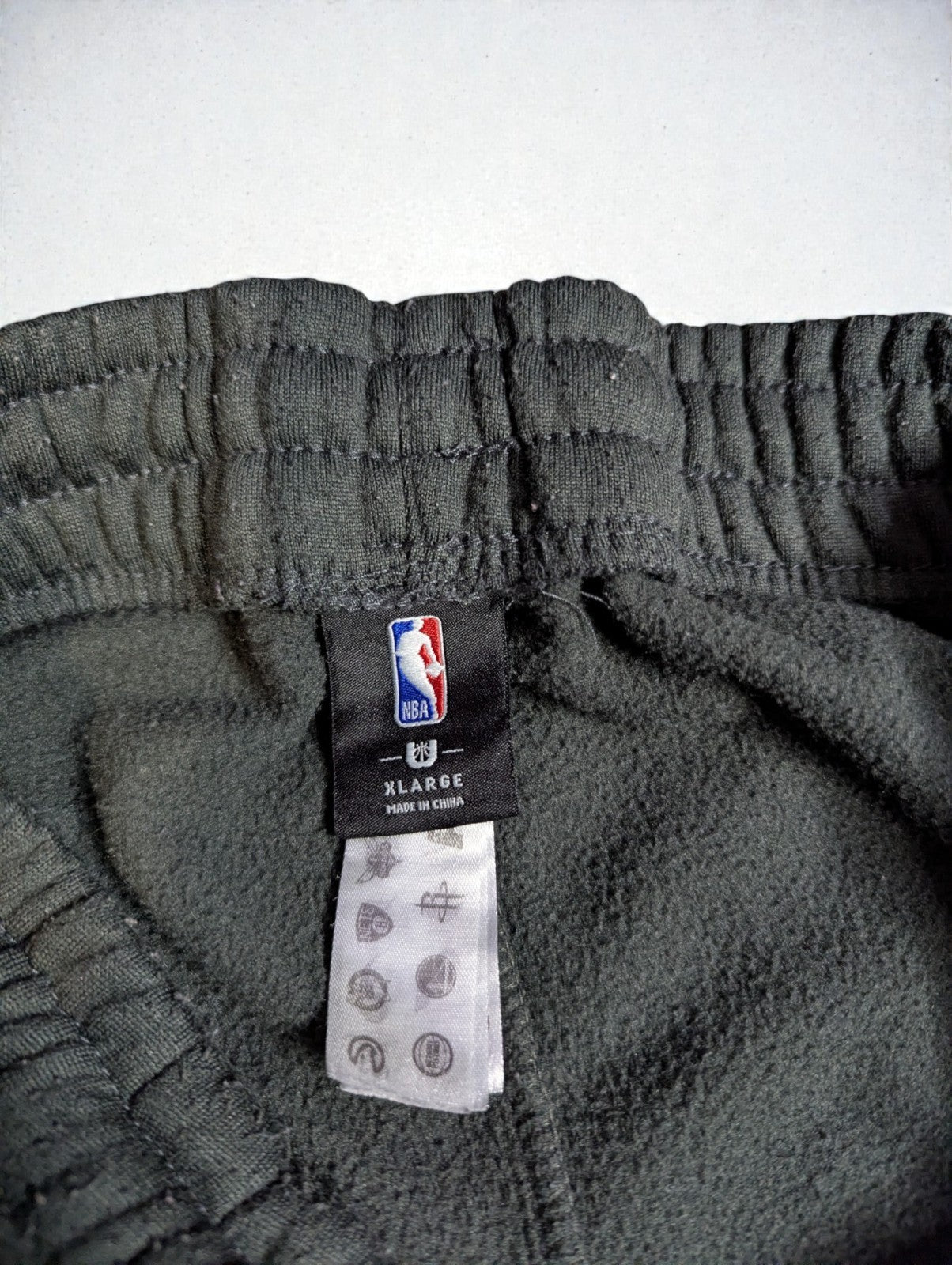 NBA Lakers Men's Dark Grey Fleece Jogger Pants, Size XL