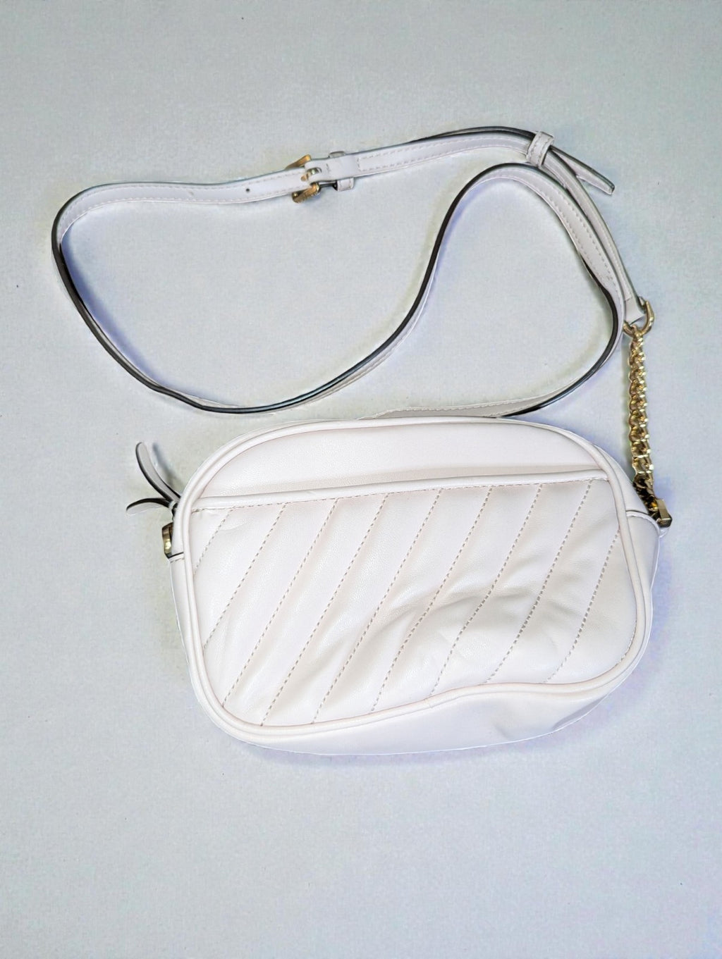 Michael Kors Small Oval Camera Crossbody Bag Purse, Light Rose Color