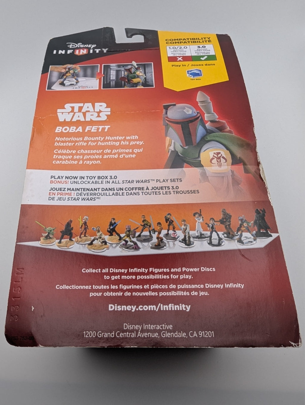 Sealed Disney Infinity 3.0 Edition Star Wars Boba Fett Collectible Action Figure