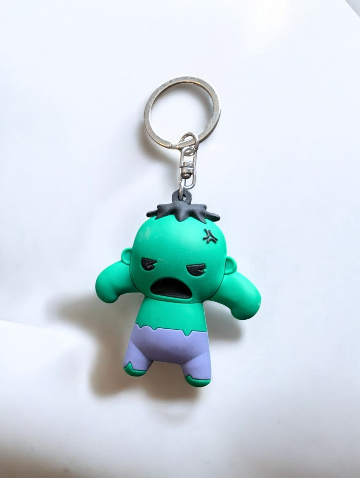 (3) Marvel 3D Keychains, Lot of 3 Nick Fury, Tsum Tsum Black Cat, Hulk