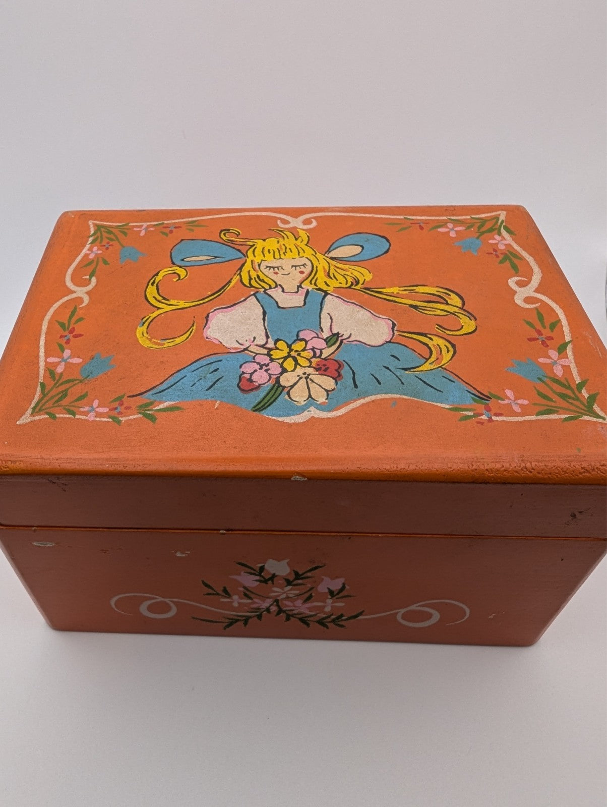 Vintage Japanese Ballerina Music Box, Works, With Extra Ballerina 6"x4"x3.5"