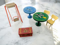 Vintage Wooden Lundby and Fomerz Dollhouse Furniture Lot of 6