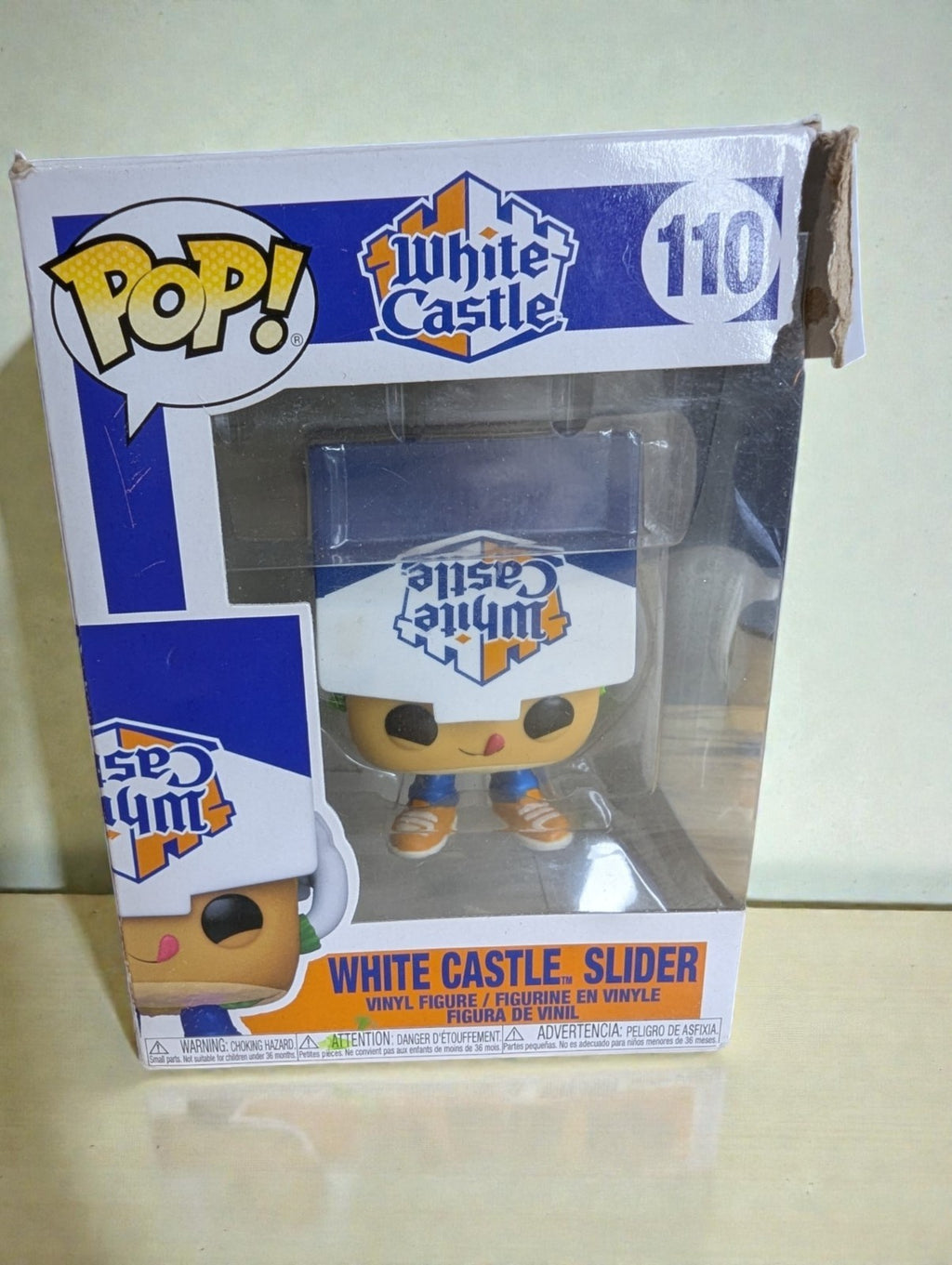 Funko Pop White Castle Slider #110, New in Box, Imperfect Box
