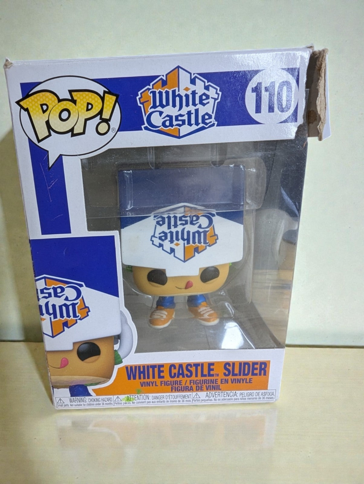 Funko Pop White Castle Slider #110, New in Box, Imperfect Box