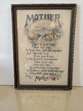 Antique Reinhal & Newman "Mother" Lithograph Print, Early 1900s #125