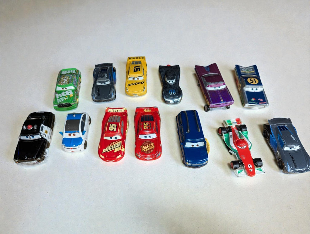 Collection of Disney Pixar Cars Die-Cast Vehicles 1:55 Scale, Lot of 13