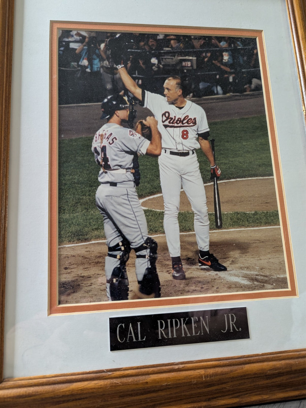 Cal Ripken Jr. Photo and Plaque, Framed