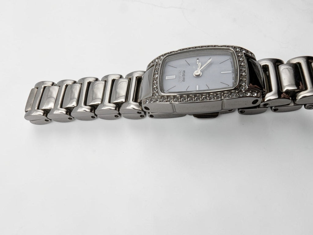 Citizen Women's Eco-Drive Silhouette Crystal Watch and Bracelet Set, Works