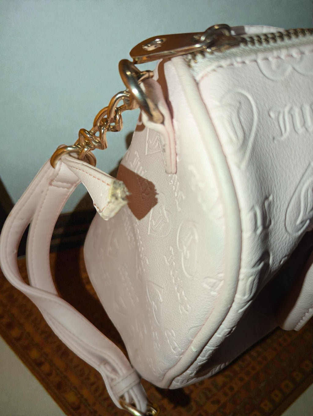 Juicy Couture Flawless Dome Satchel Handbag, Light Pink