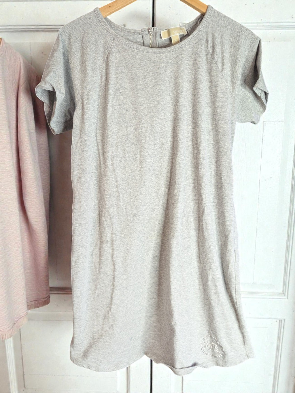 Michael Kors T-Shirt Dress Grey, Size Medium