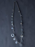 Silpada "Pearl of a Girl" Necklace, Sterling Silver Disks and Freshwater Pearls