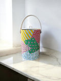 Vintage 60's-70's Patchwork Ice Bucket