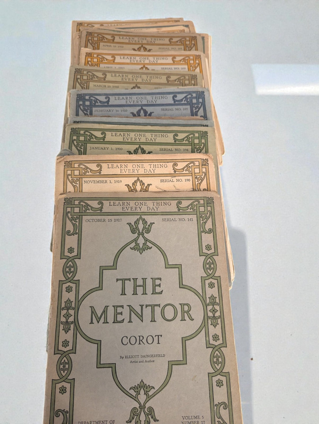 Collection of Vintage Issues of "The Mentor" Magazines, 1917-1921 Various (24)