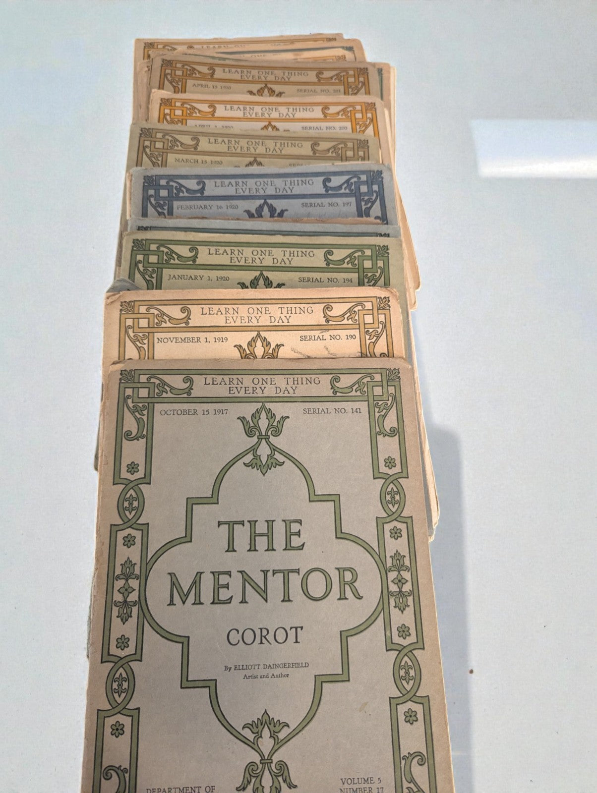 Collection of Vintage Issues of "The Mentor" Magazines, 1917-1921 Various (24)