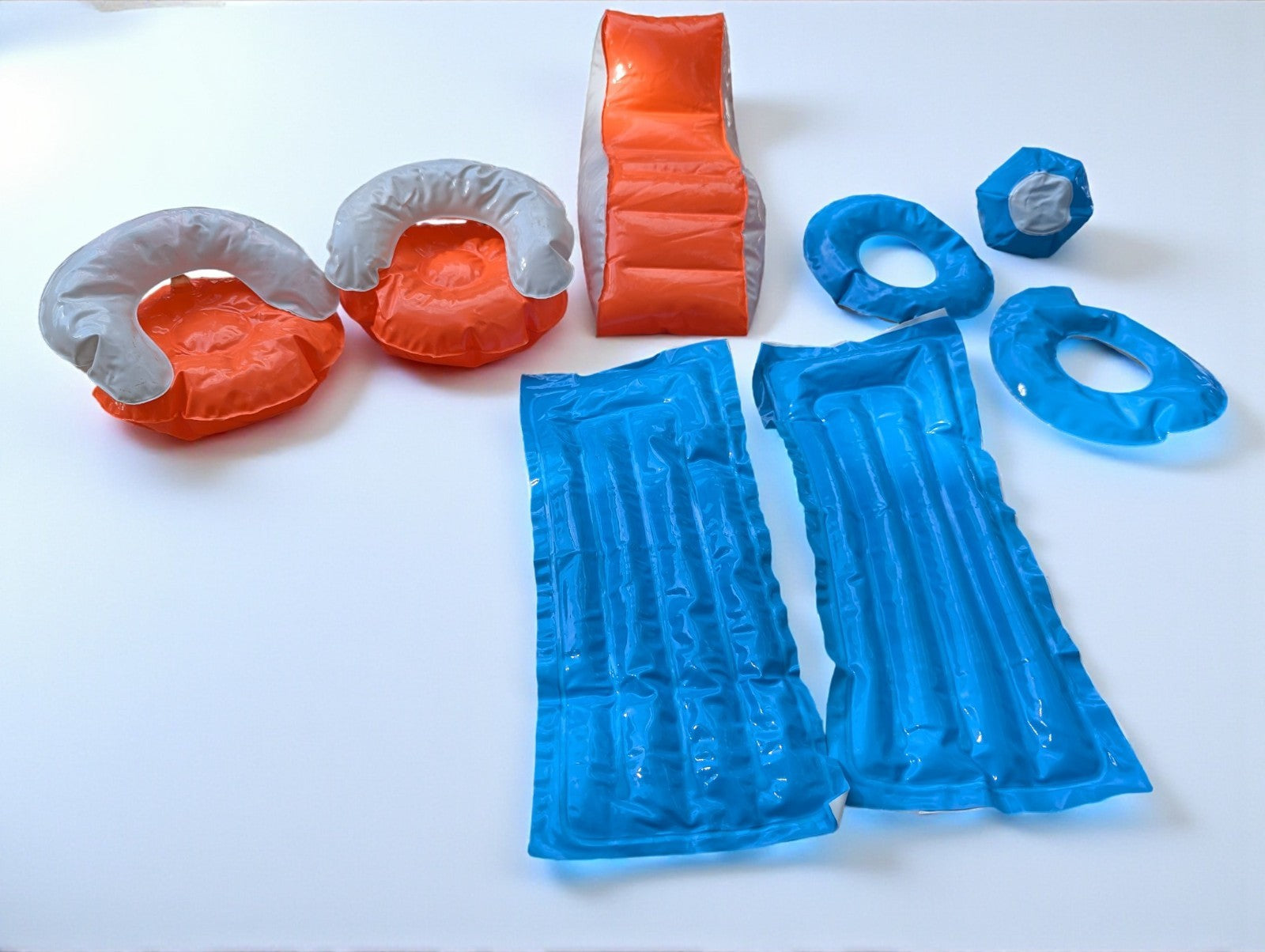 Vintage Barbie Puff 'N Play Inflatable Pool Accessories, Lot of 8