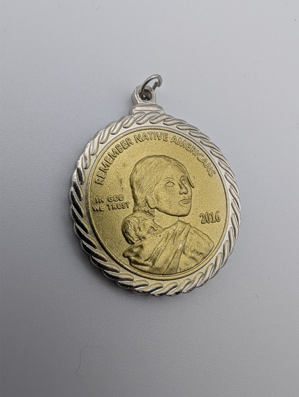 2016 Remember Native Americans Coin Pendant