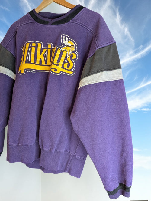 1996 Minnesota Vikings Crewneck Sweatshirt Vintage NFL Galt Sand, Men's Large