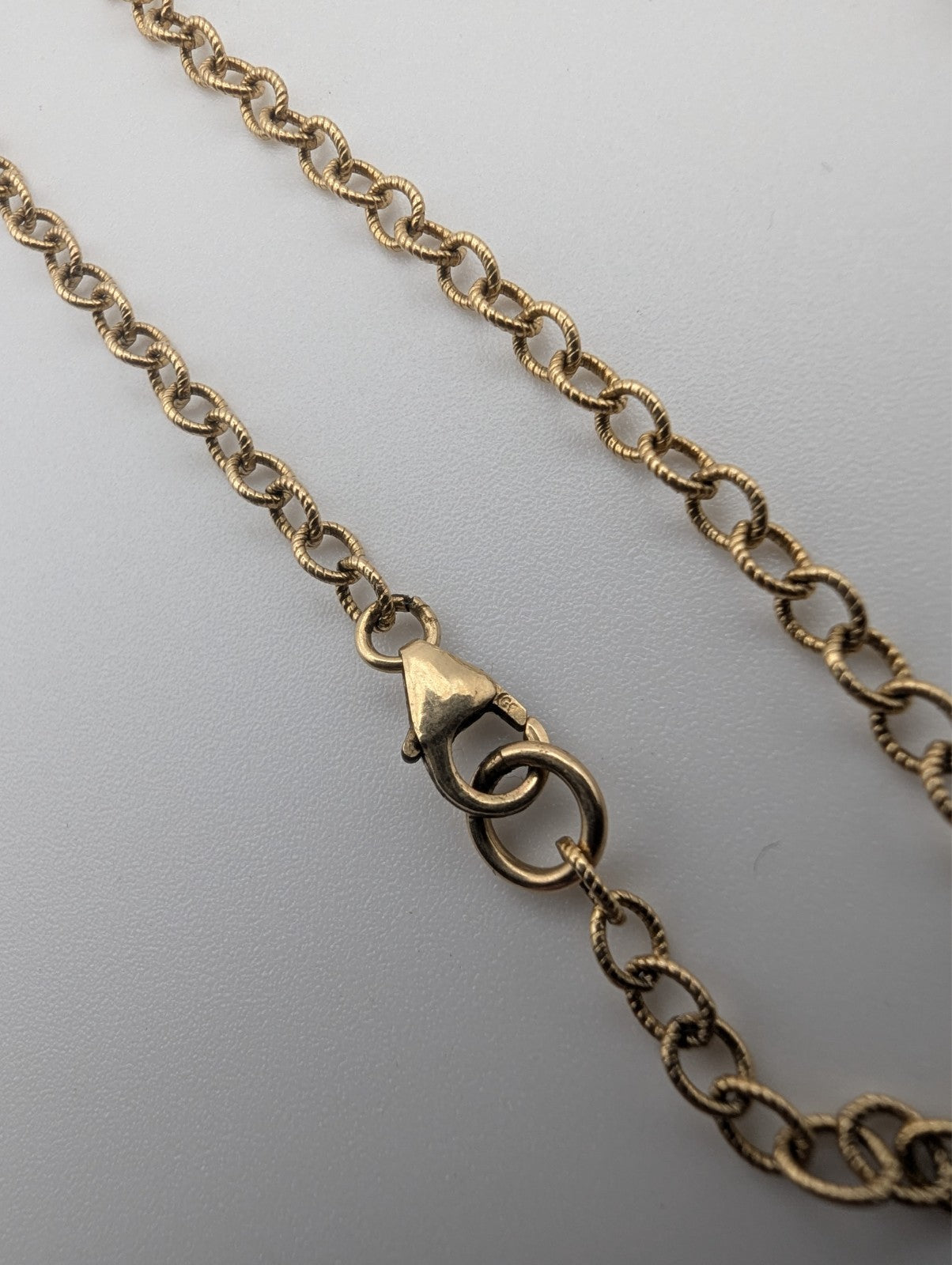 Vintage Virgin Mary 925 Pendant on Gold Filled Chain Necklace
