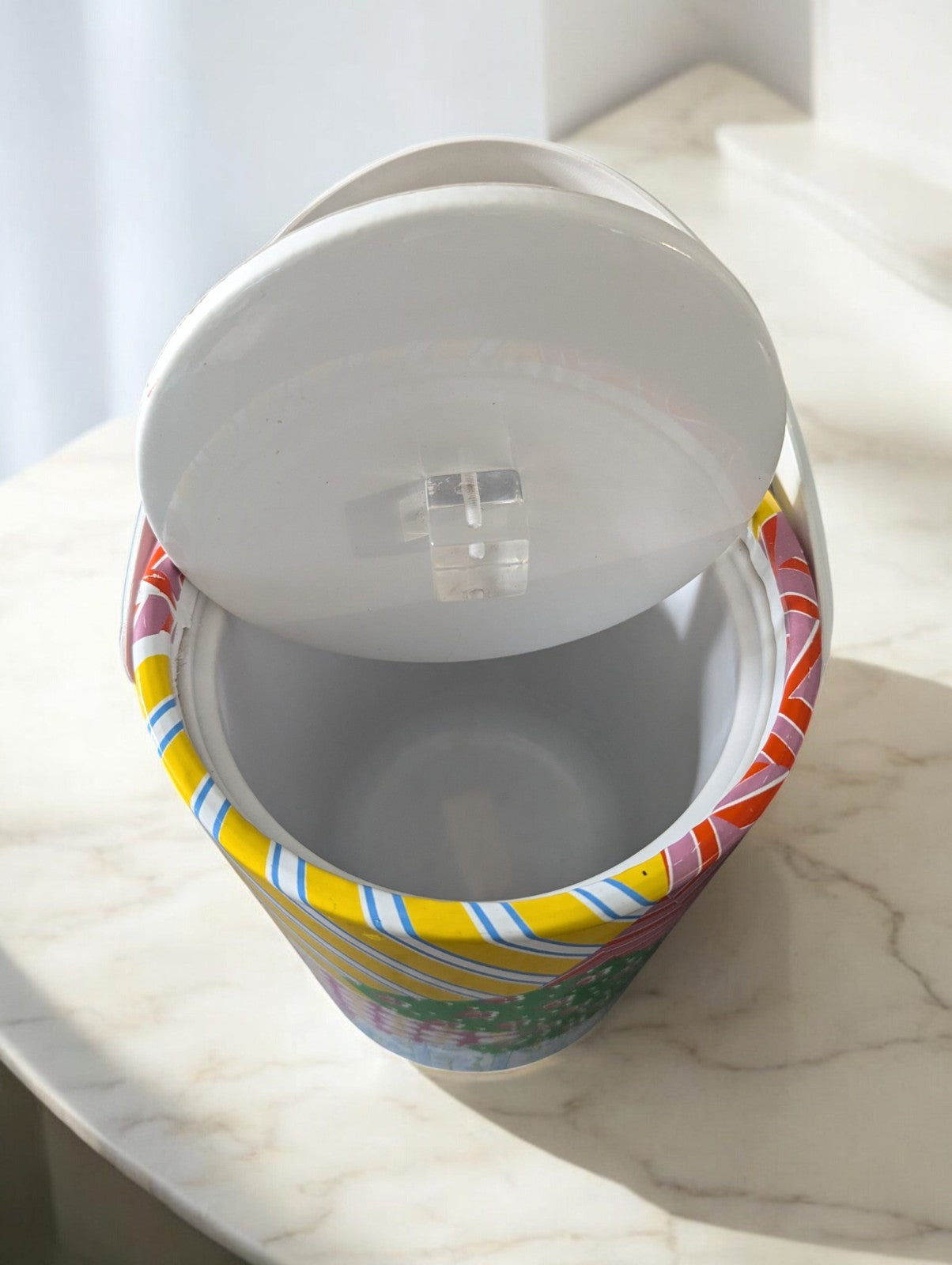 Vintage 60's-70's Patchwork Ice Bucket