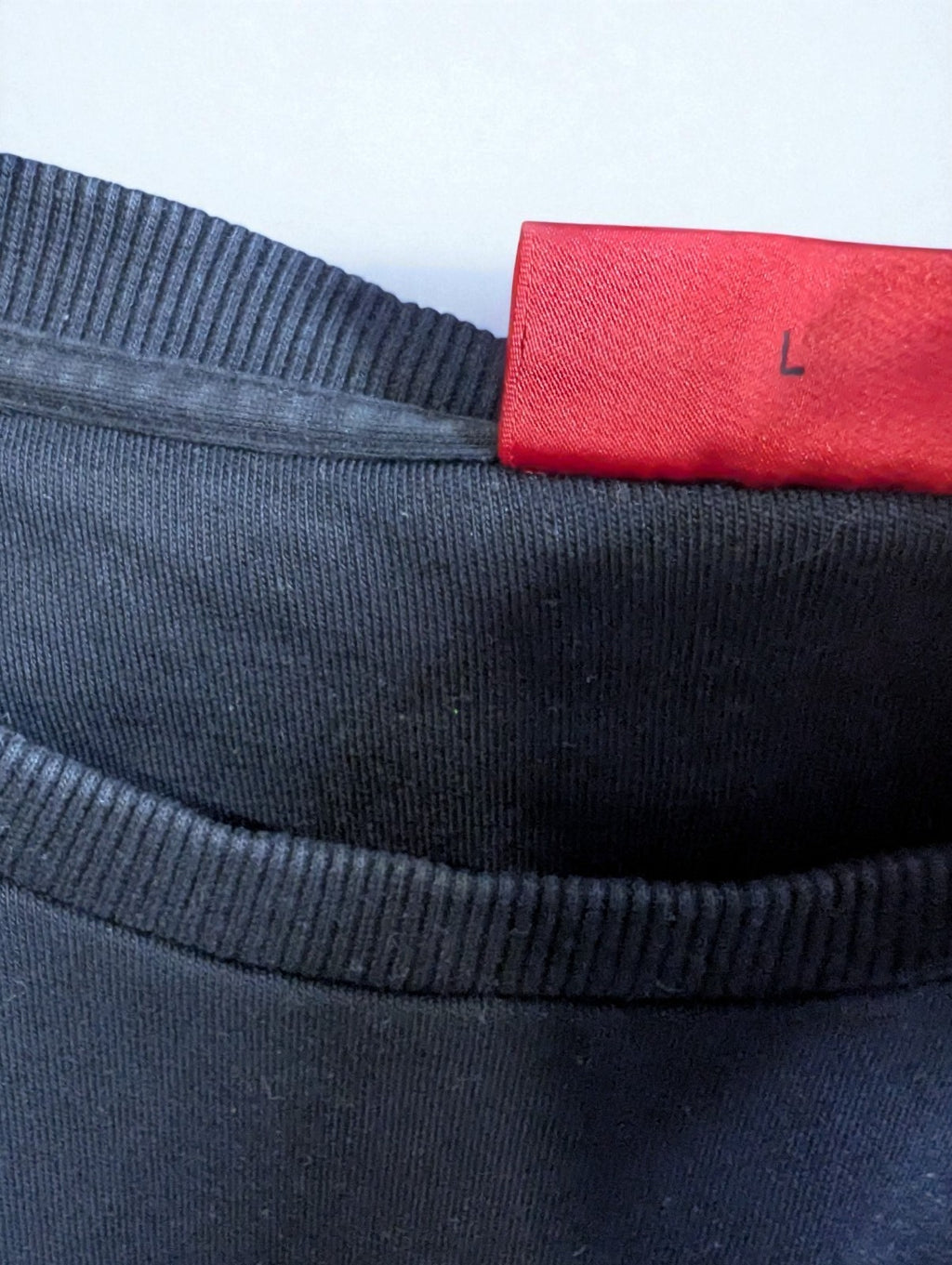 Hugo Boss Men's Crew Neck Sweatshirt, Red and Black, Size L