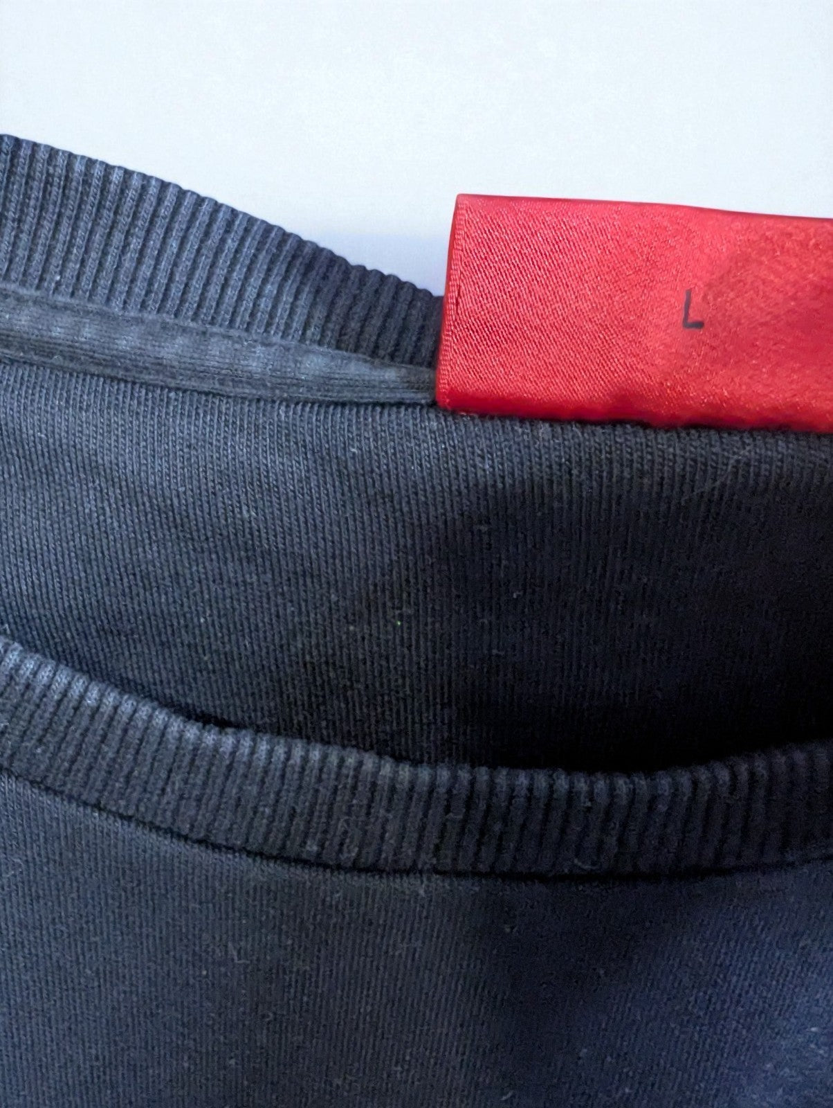 Hugo Boss Men's Crew Neck Sweatshirt, Red and Black, Size L