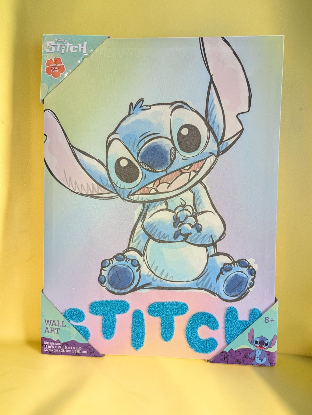 Disney Lilo & Stitch 2 Piece Wall Art and Throw Blanket Set, New
