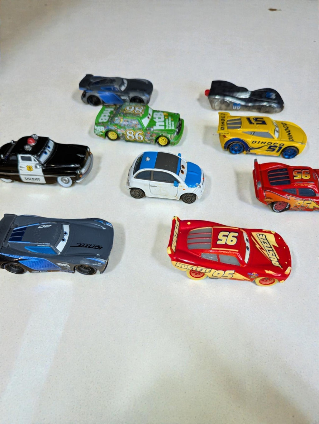 Collection of Disney Pixar Cars Die-Cast Vehicles 1:55 Scale, Lot of 13