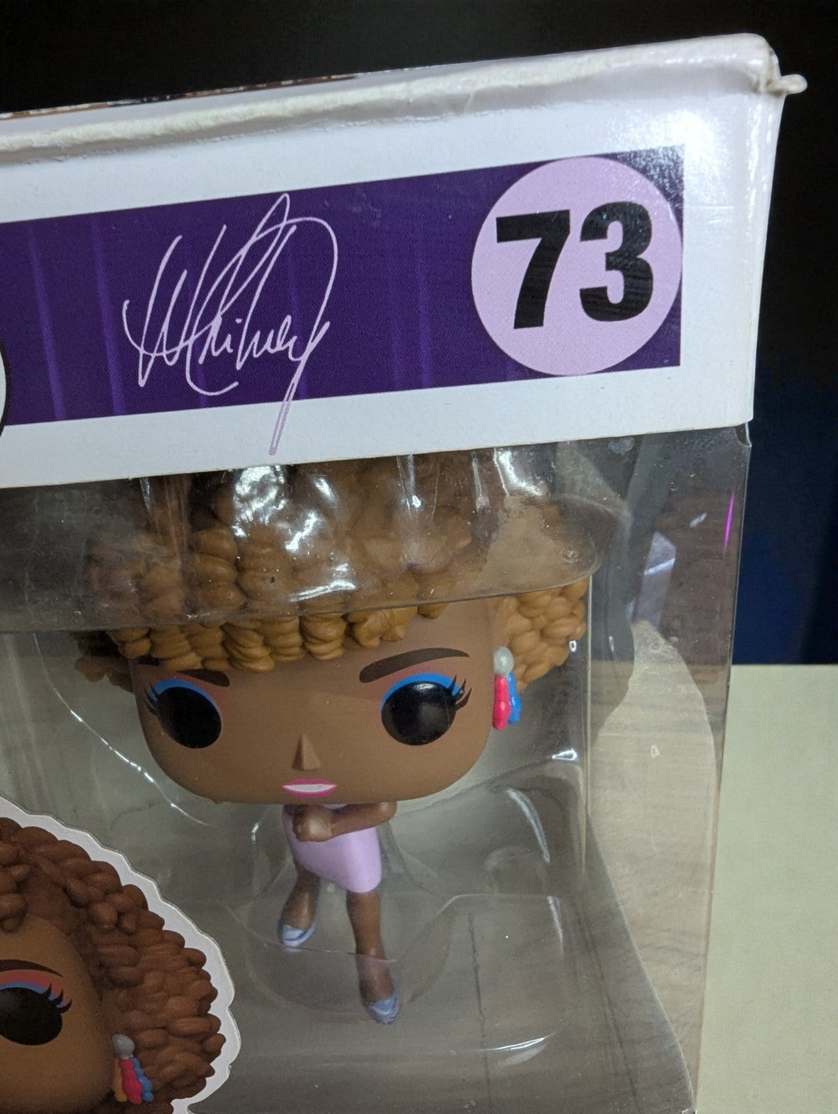 Funko Pop Whitney Houston #73, New in Box, Imperfect Box