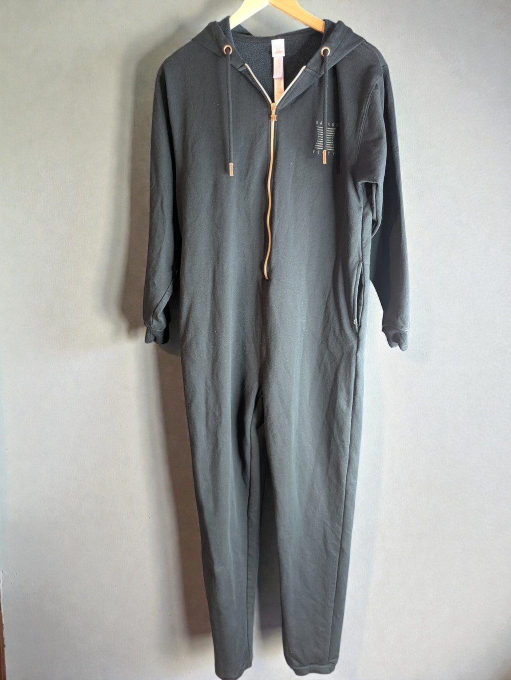 Women's Savage X Fenty Forever Savage Hooded Onepiece, Black, Size S 4-6