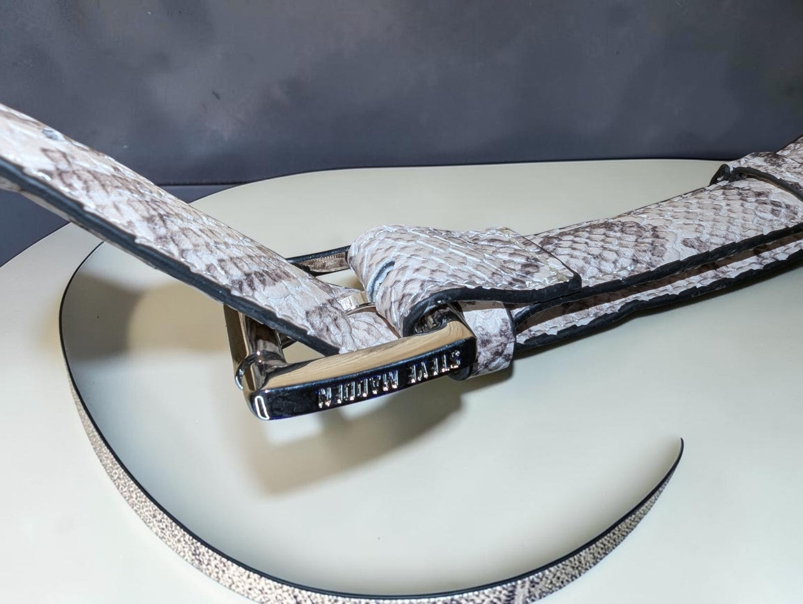 Steve Madden Baubress Snakeskin Crossbody Bag, Studded Snakeskin